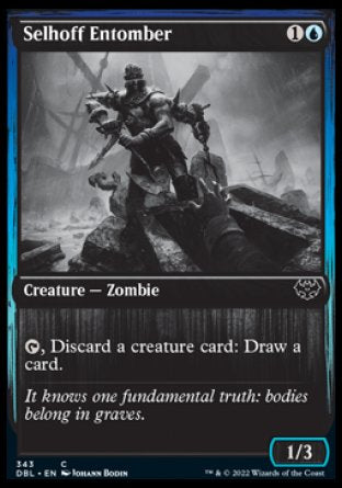 (343) Magic The Gathering Innistrad: Double Feature Single: Selhoff Entomber  Common