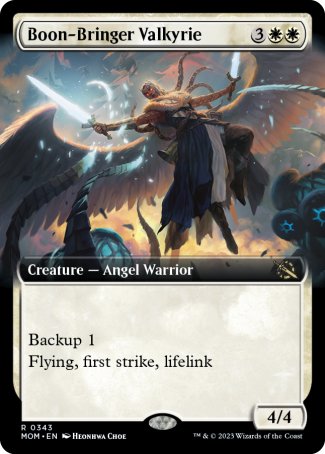 (343) Magic The Gathering March of the Machine: Extras Single: Boon-Bringer Valkyrie  Rare