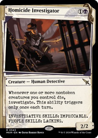 (343) Magic The Gathering Murders at Karlov Manor: Extras Single: Homicide Investigator Holo Rare