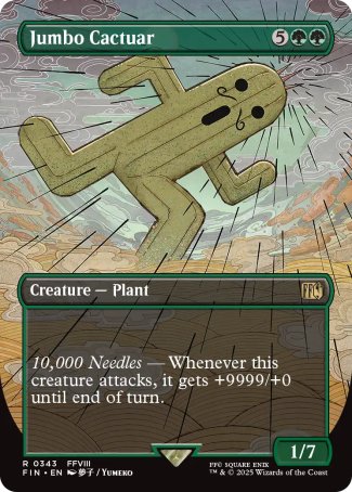 (343) Magic The Gathering Magic: The Gathering - FINAL FANTASY: Extras Single: Jumbo Cactuar Holo Rare