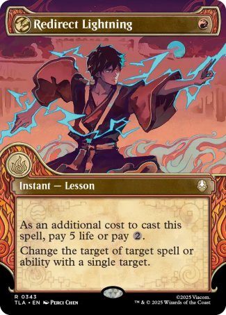 (343) Magic The Gathering Magic: The Gathering | Avatar: The Last Airbender: Extras Single: Redirect Lightning Holo Rare