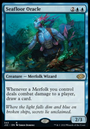 (343) Magic The Gathering Jumpstart 2022 Single: Seafloor Oracle  Rare