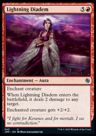 (343) Magic The Gathering Jumpstart Single: Lightning Diadem  Common