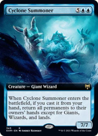 (343) Magic The Gathering Kaldheim: Extras Single: Cyclone Summoner  Rare