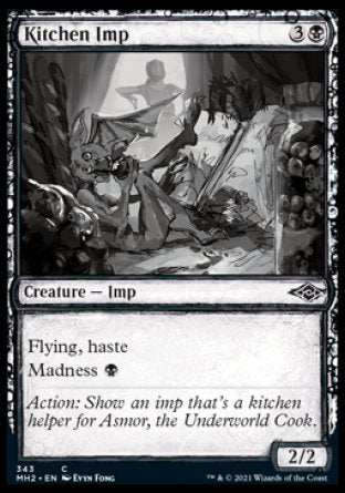(343) Magic The Gathering Modern Horizons 2: Extras Single: Kitchen Imp  Common