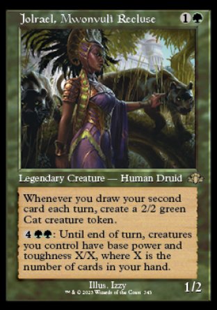 (343) Magic The Gathering Dominaria Remastered: Extras Single: Jolrael, Mwonvuli Recluse  Rare