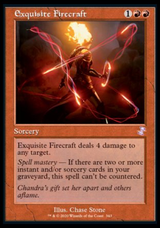(343) Magic The Gathering Time Spiral Remastered: Extras Single: Exquisite Firecraft  Time Shifted