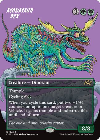 (343) Magic The Gathering Aetherdrift: Extras Single: Agonasaur Rex  Rare