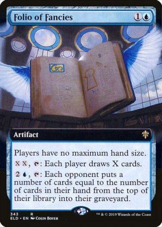 (343) Magic The Gathering Throne of Eldraine: Extras Single: Folio of Fancies Holo Rare