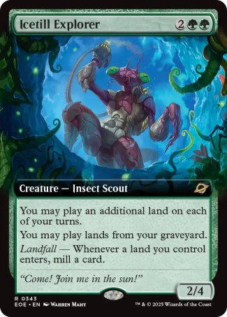 (343) Magic The Gathering Edge of Eternities: Extras Single: Icetill Explorer (V.1) Holo Rare