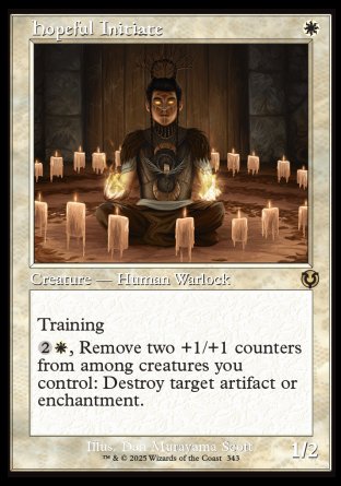 (343) Magic The Gathering Innistrad Remastered: Extras Single: Hopeful Initiate  Rare