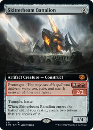 (343) Magic The Gathering The Brothers' War: Extras Single: Skitterbeam Battalion  Mythic