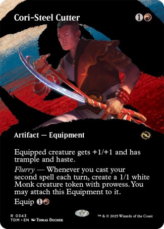 (343) Magic The Gathering Tarkir: Dragonstorm: Extras Single: Cori-Steel Cutter  Rare
