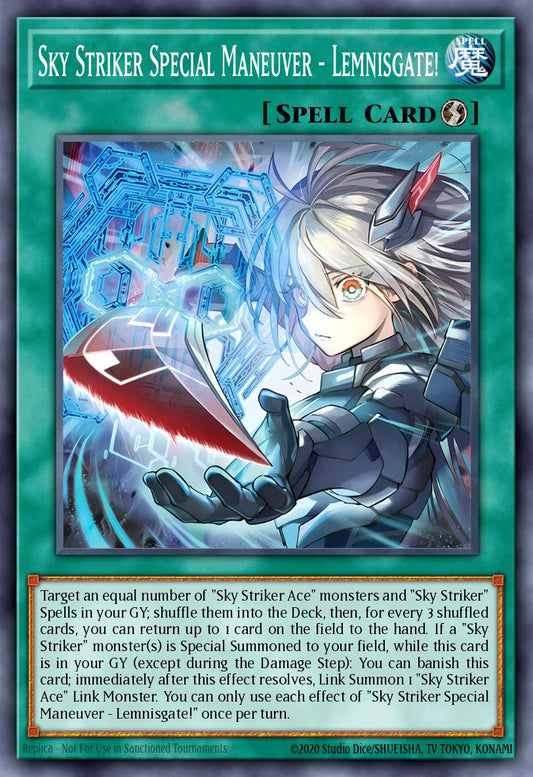 (DUAD069) YuGiOh TCG Duelist’s Advance Single: Sky Striker Special Maneuver - Lemnisgate! (V.2 - Starlight Rare)  Starlight Rare