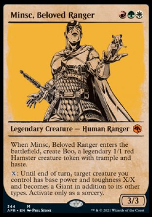 (344) Magic The Gathering Adventures in the Forgotten Realms: Extras Single: Minsc, Beloved Ranger  Mythic