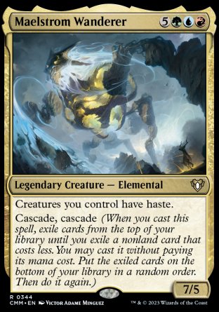 (344) Magic The Gathering Commander Masters Single: Maelstrom Wanderer Holo Rare