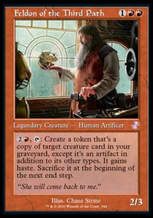 (344) Magic The Gathering Time Spiral Remastered: Extras Single: Feldon of the Third Path  Time Shifted