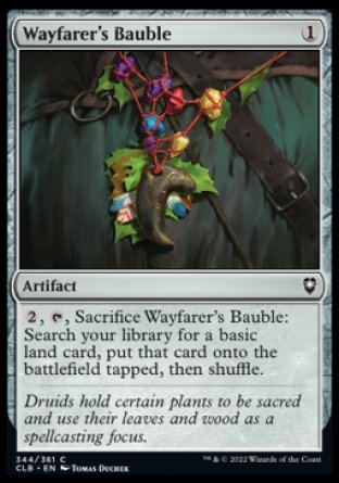 (344) Magic The Gathering Commander Legends: Battle for Baldur's Gate Single: Wayfarer's Bauble Holo Common
