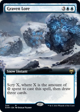 (344) Magic The Gathering Kaldheim: Extras Single: Graven Lore Holo Rare