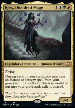 (344) Magic The Gathering Commander: Streets of New Capenna Single: Kess, Dissident Mage  Mythic