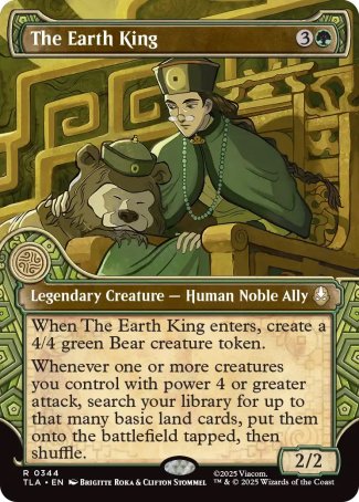 (344) Magic The Gathering Magic: The Gathering | Avatar: The Last Airbender: Extras Single: The Earth King Holo Rare