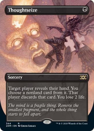 (344) Magic The Gathering Double Masters: Extras Single: Thoughtseize  Rare