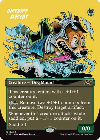 (344) Magic The Gathering Aetherdrift: Extras Single: District Mascot  Rare