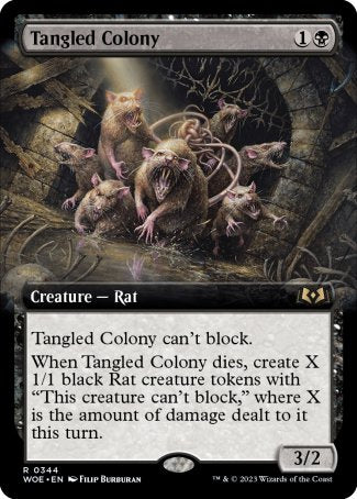 (344) Magic The Gathering Wilds of Eldraine: Extras Single: Tangled Colony  Rare