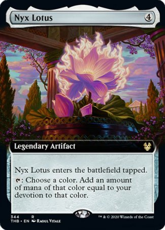 (344) Magic The Gathering Theros Beyond Death: Extras Single: Nyx Lotus Holo Rare