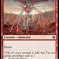 (344) Magic The Gathering Jumpstart Single: Lightning Elemental  Common