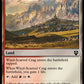 (344) Magic The Gathering Commander: The Lord of the Rings: Tales of Middle-earth Single: Wind-Scarred Crag  Common