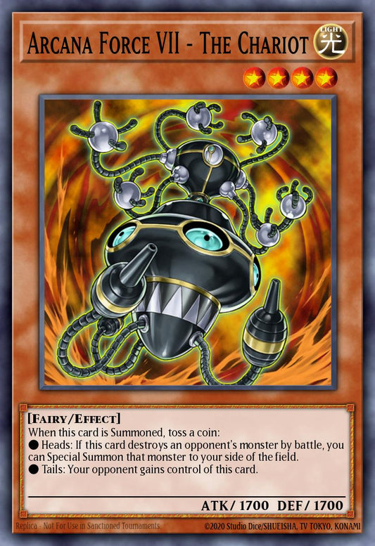 (013) YuGiOh TCG LODT: Light of Destruction Single: Arcana Force VII - The Chariot (V.2 - Common)  Common