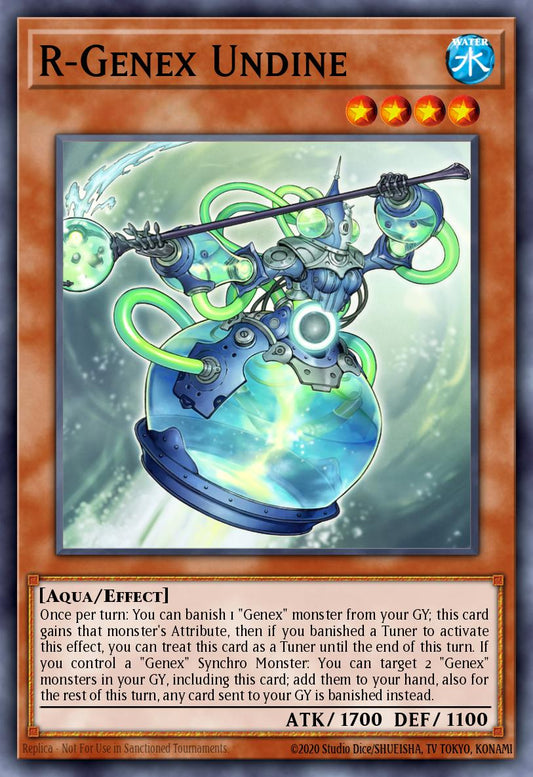 (011) YuGiOh TCG BLTR: Battles of Legend: Terminal Revenge Single: R-Genex Undine  Ultra Rare