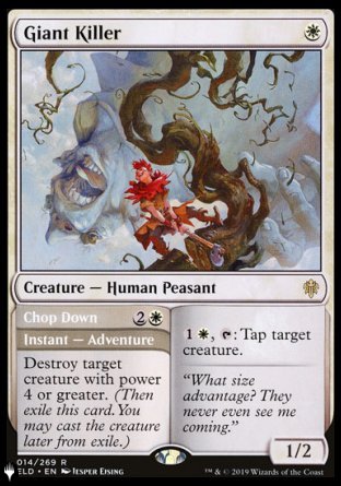 (014) Magic The Gathering The List Single: Giant Killer // Chop Down  Rare
