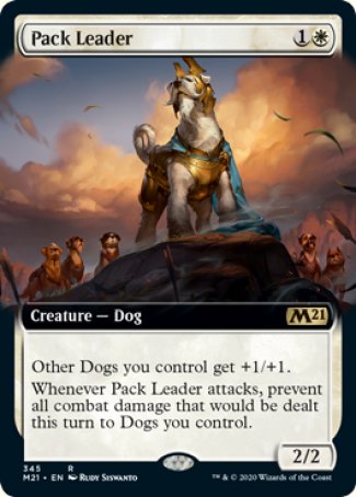 (345) Magic The Gathering Core 2021: Extras Single: Pack Leader  Rare