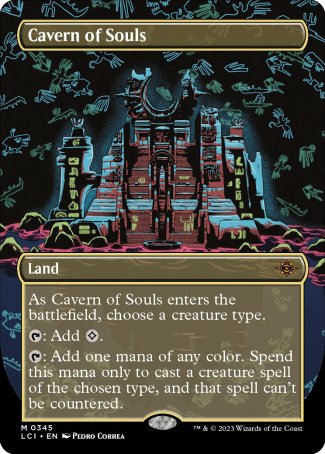 (345) Magic The Gathering The Lost Caverns of Ixalan: Extras Single: Cavern of Souls (V.1) Holo Mythic