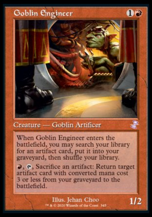 (345) Magic The Gathering Time Spiral Remastered: Extras Single: Goblin Engineer Holo Time Shifted