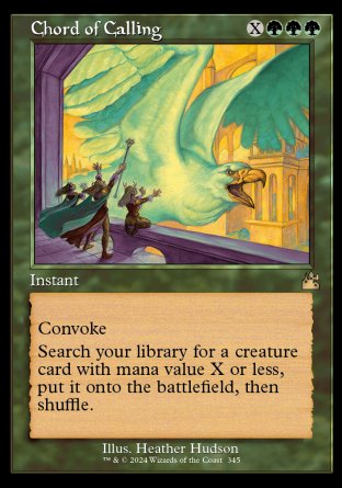 (345) Magic The Gathering Ravnica Remastered: Extras Single: Chord of Calling (V.2)  Holo Rare