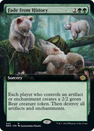 (345) Magic The Gathering The Brothers' War: Extras Single: Fade from History Holo Rare