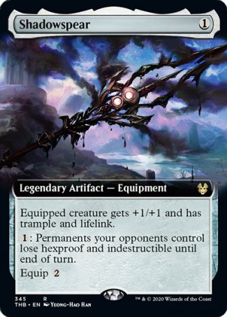(345) Magic The Gathering Theros Beyond Death: Extras Single: Shadowspear  Rare