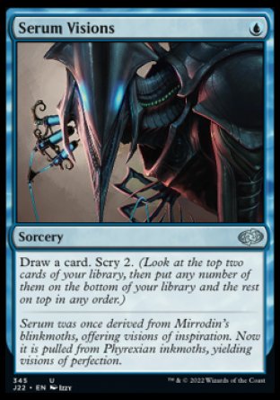 (345) Magic The Gathering Jumpstart 2022 Single: Serum Visions  Uncommon