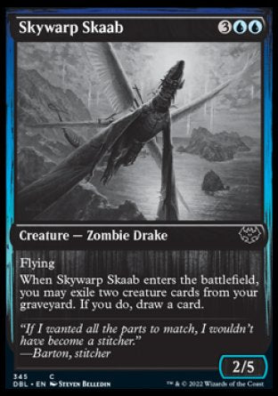 (345) Magic The Gathering Innistrad: Double Feature Single: Skywarp Skaab Holo Common