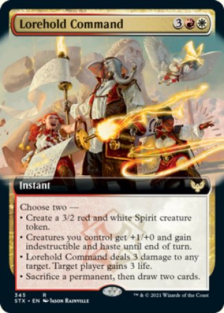 (345) Magic The Gathering Strixhaven: School of Mages: Extras Single: Lorehold Command Holo Rare