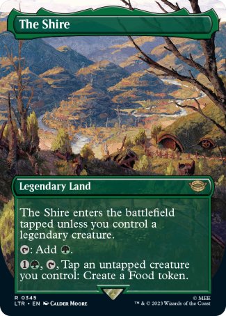 (345) Magic The Gathering The Lord of the Rings: Tales of Middle-earth: Extras Single: The Shire Holo Rare