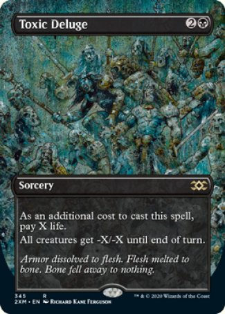 (345) Magic The Gathering Double Masters: Extras Single: Toxic Deluge Holo Rare