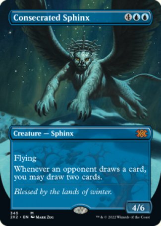 (345) Magic The Gathering Double Masters 2022: Extras Single: Consecrated Sphinx (V.1)  Mythic