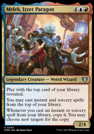 (345) Magic The Gathering Commander Masters Single: Melek, Izzet Paragon Holo Uncommon