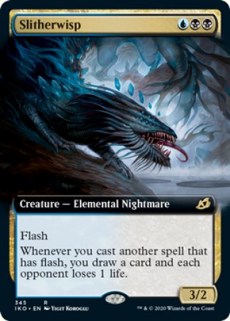 (345) Magic The Gathering Ikoria: Lair of Behemoths: Extras Single: Slitherwisp  Rare