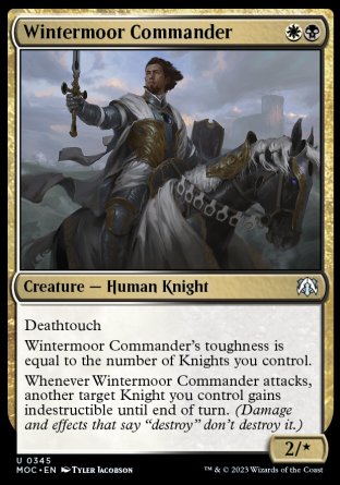 (345) Magic The Gathering Commander: March of the Machine Single: Wintermoor Commander  Uncommon