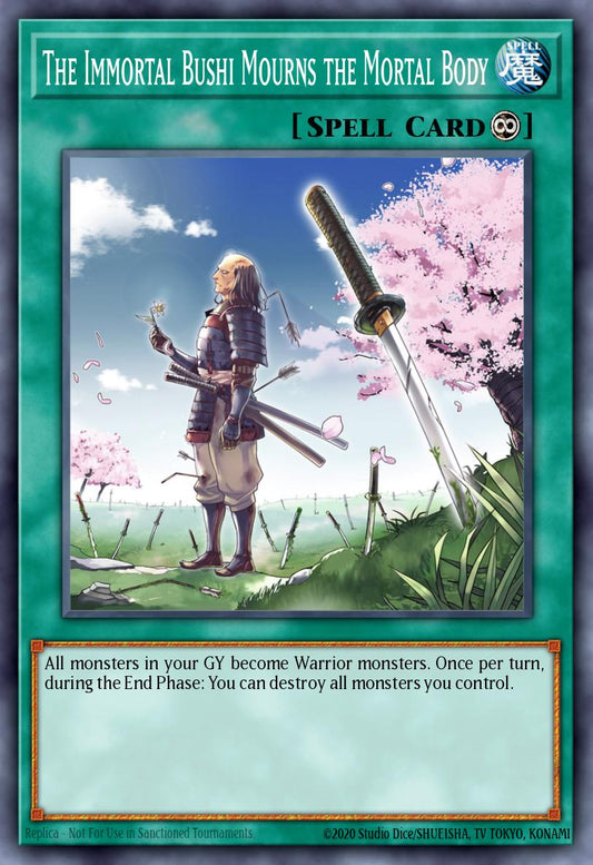 (397) YuGiOh TCG MP24: 25th Anniversary Tin: Dueling Mirrors Single: The Immortal Bushi Mourns the Mortal Body  Common